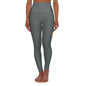 High Waisted Yoga Leggings (AOP) - Ladies