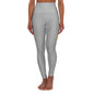 High Waisted Yoga Leggings (AOP) - Ladies