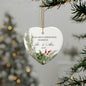 Our First Christmas Married | Heart Shaped Ceramic Ornaments