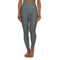 High Waisted Yoga Leggings (AOP) - Ladies (Fall Vibes)