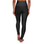 High Waisted Yoga Leggings (AOP) - Ladies (Fall Vibes)