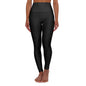 High Waisted Yoga Leggings (AOP) - Ladies (Fall Vibes)