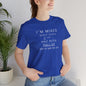 I'm Mixed (White Letters) - Unisex Jersey Short Sleeve Tee - Ladies