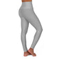 High Waisted Yoga Leggings (AOP) - Ladies
