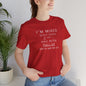 I'm Mixed (White Letters) - Unisex Jersey Short Sleeve Tee - Ladies