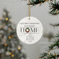 Our First Christmas In Our New Home | Round Ceramic Ornament
