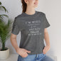 I'm Mixed (White Letters) - Unisex Jersey Short Sleeve Tee - Ladies