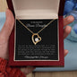 To My Beautiful Bonus Daughter | Forever Love Necklace