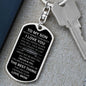 To My Son | Dog Tag w/ Swivel Keychain | Mom