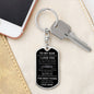 To My Son | Dog Tag w/ Swivel Keychain | Mom