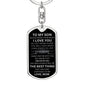 To My Son | Dog Tag w/ Swivel Keychain | Mom