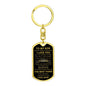 To My Son | Dog Tag w/ Swivel Keychain | Mom