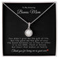 To My Amazing Bonus Mom | Eternal Hope Necklace