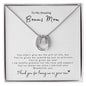 To My Amazing Bonus Mom | Lucky In Love Necklace | Daughter-In-Law
