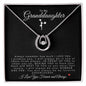 To My Granddaughter | Lucky In Love Necklace | Cheerleader