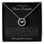 To My Beautiful Bonus Daughter | Lucky In Love Necklace