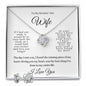 To My Smokin' Hot Wife | Love Knot Earring & Necklace Set