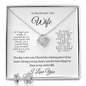 To My Smokin' Hot Wife | Love Knot Earring & Necklace Set