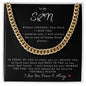 To My Son | Cuban Link Chain | Football
