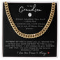 To My Grandson | Cuban Link Chain | Baseball