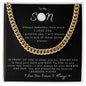To My Son | Cuban Link Chain | Lacrosse