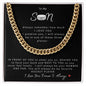 To My Son | Cuban Link Chain | Hockey