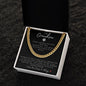 To My Grandson | Cuban Link Chain | Soccer