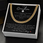 To My Grandson | Cuban Link Chain | Volleyball