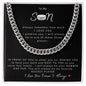 To My Son | Cuban Link Chain | Hockey