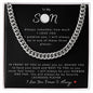 To My Son | Cuban Link Chain | Lacrosse