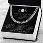 To My Son | Cuban Link Chain | Lacrosse