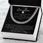To My Grandson | Cuban Link Chain | Volleyball