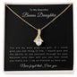 To My Beautiful Bonus Daughter | Alluring Beauty Necklace