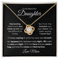 To My Beautiful Daughter | Love Knot Necklace