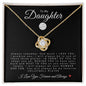 To My Daughter | Love Knot Necklace | Volleyball