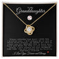 To My Granddaughter | Love Knot Necklace | Softball