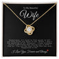To My Beautiful Wife | Love Knot Necklace