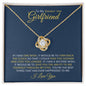 To My Smokin' Hot Girlfriend | Love Knot Necklace