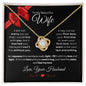 To My Beautiful Wife - Love Knot Necklace (VDay)