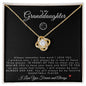 To My Granddaughter | Love Knot Necklace | Basketball