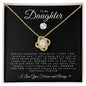To My Daughter | Love Knot Necklace | Softball