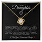 To My Daughter | Love Knot Necklace | Basketball