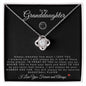 To My Granddaughter | Love Knot Necklace | Basketball