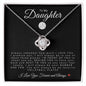 To My Daughter | Love Knot Necklace | Volleyball