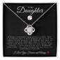 To My Daughter | Love Knot Necklace | Softball