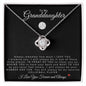 To My Granddaughter | Love Knot Necklace | Volleyball