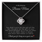 To My Amazing Bonus Mom | Love Knot Necklace