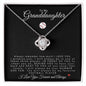 To My Granddaughter | Love Knot Necklace | Softball