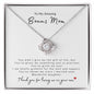 To My Amazing Bonus Mom | Love Knot Necklace | Son-In-Law