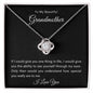 To My Beautiful Grandmother | Love Knot Necklace
